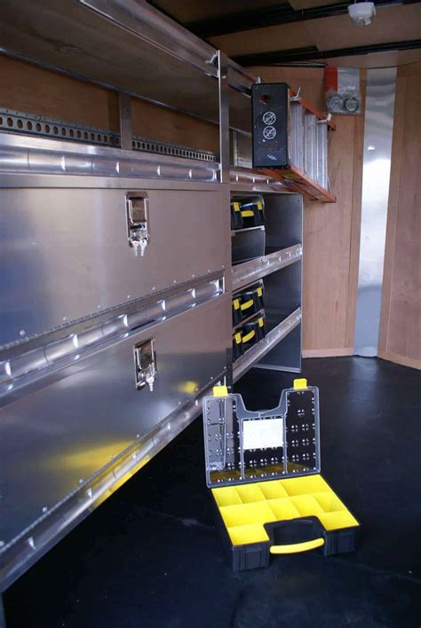 metal shelving unit for box trailers|folding shelves for trailers.